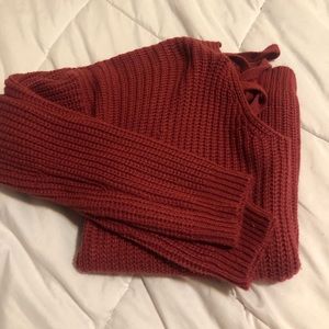 Burgundy Knit Sweater